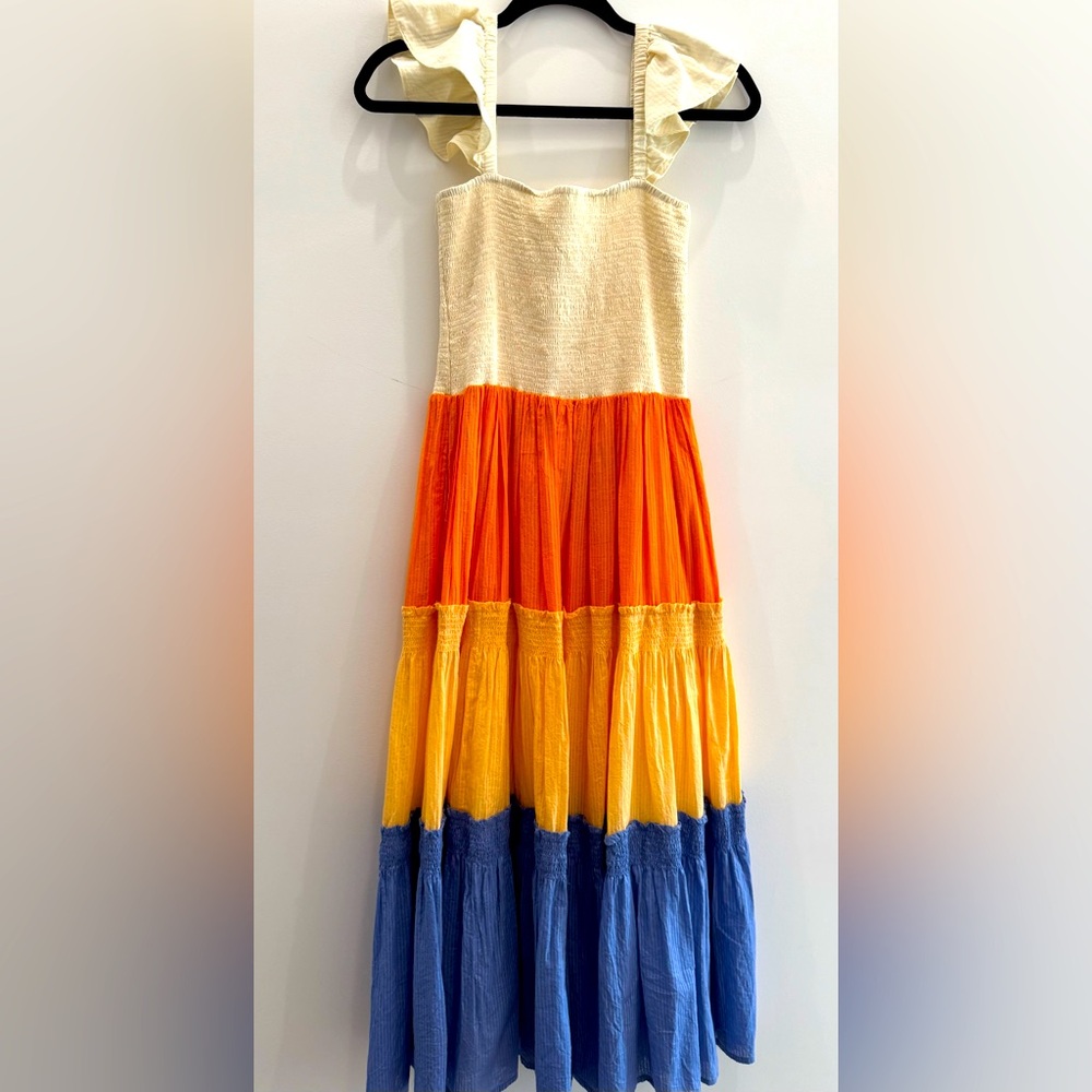 Colorful cotton summer dress Size XS/S. Like new. Long maxi sleeveless d… - Picture 6 of 16